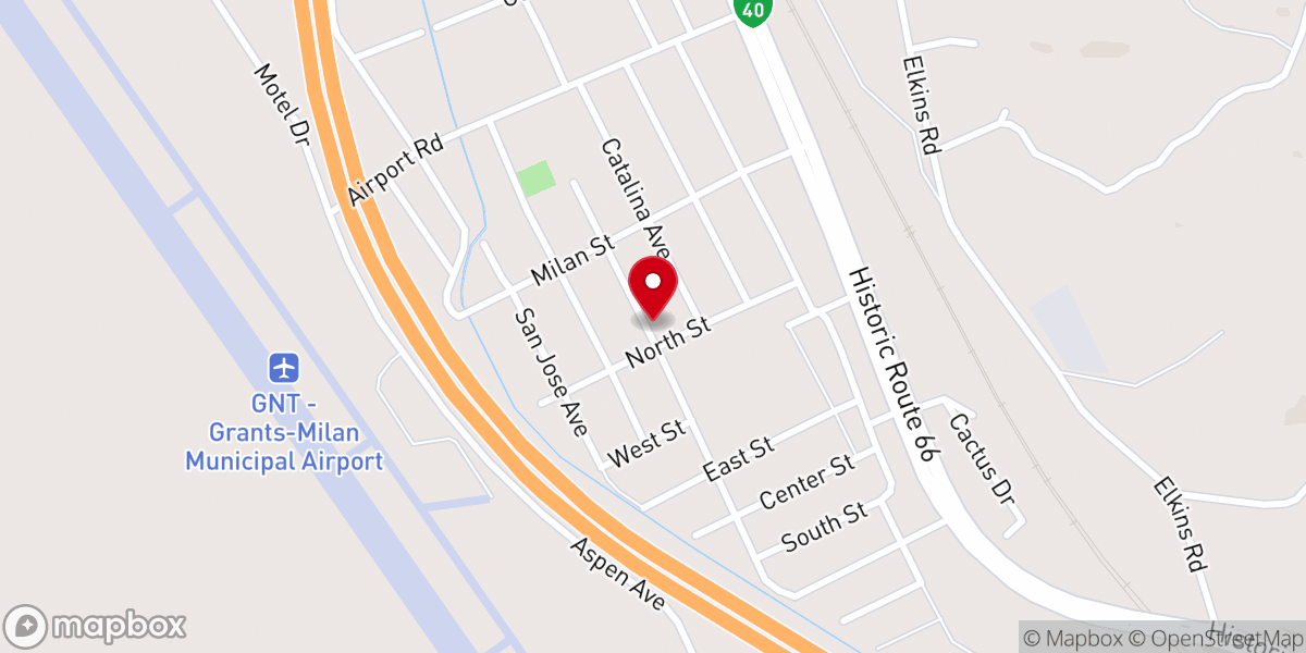 Map showing location of Temple of Peace Pentecostal