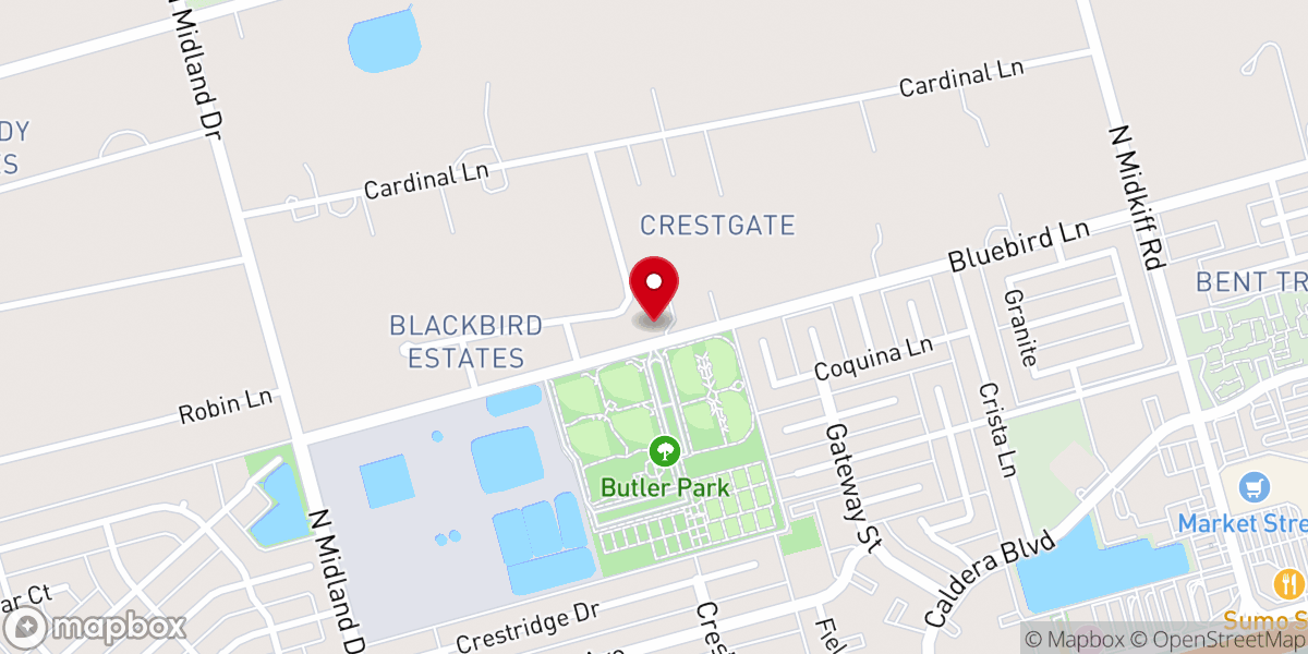 Map showing location of Good Shepherd Evangelical Lutheran Church