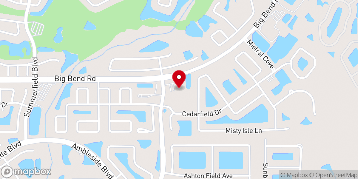 Map showing location of South Shore UMC