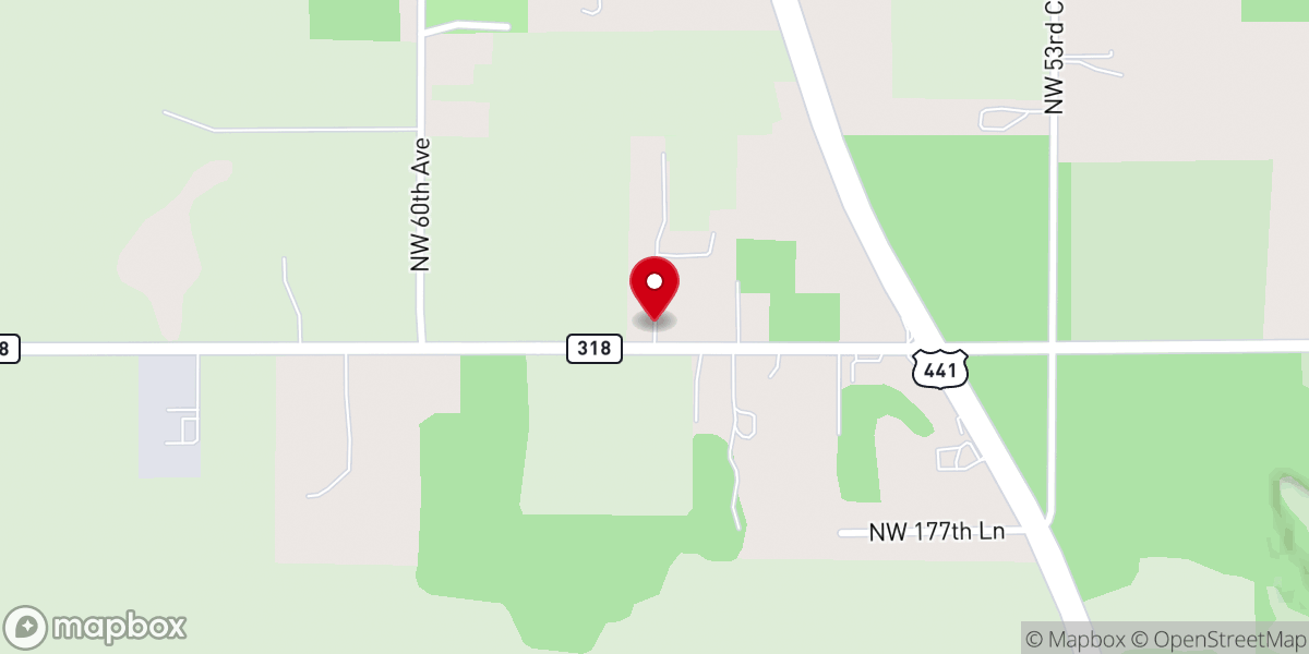 Map showing location of Mount Sinai Baptist Church