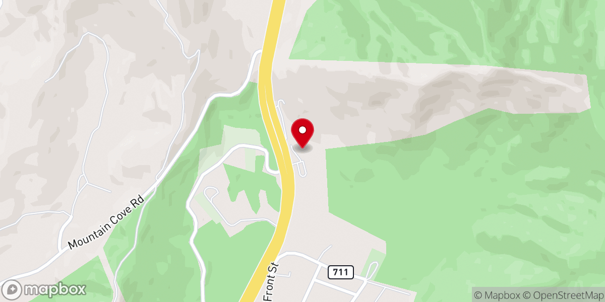 Map showing location of Saint Mary's Catholic Church