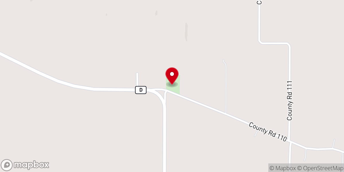 Map showing location of New Providence Church