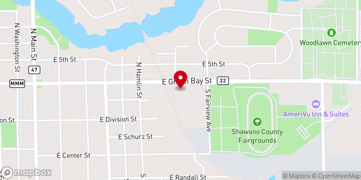 Map showing location of Church of ACTS