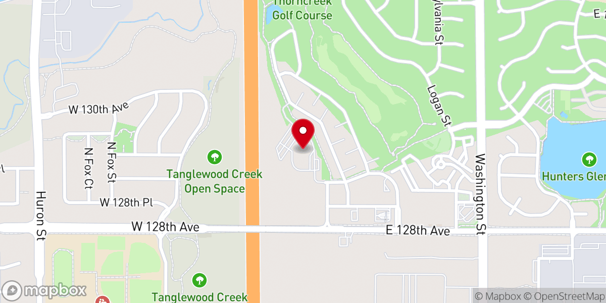 Map showing location of Crossroads Church