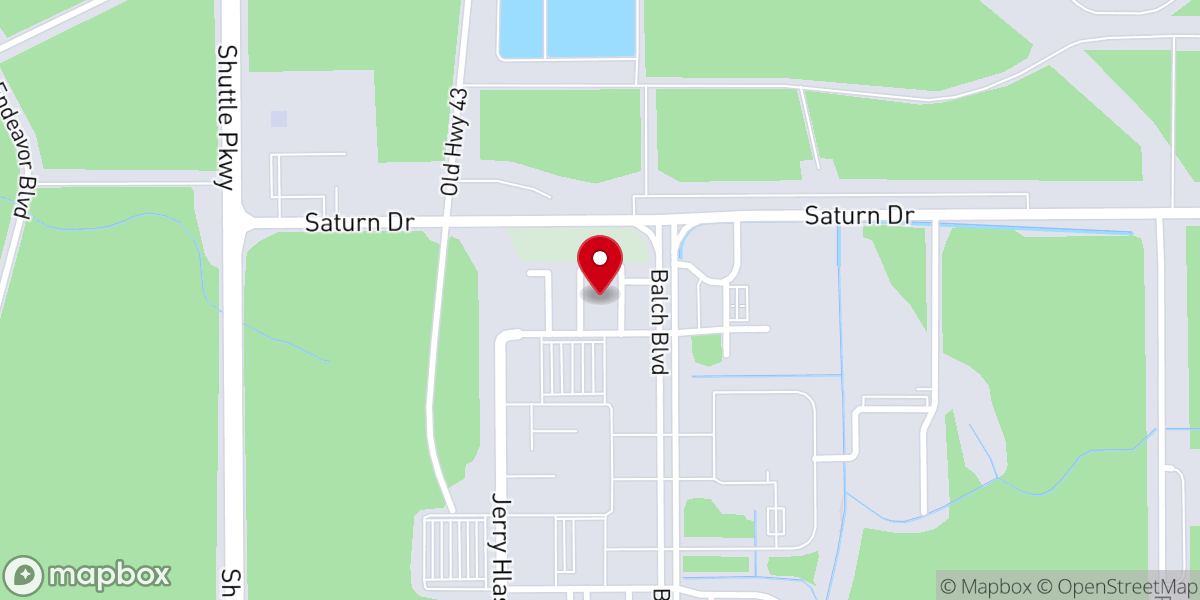 Map showing location of NASA