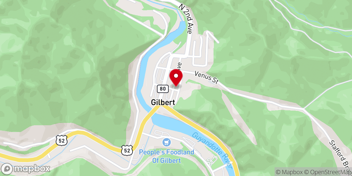 Map showing location of First Missionary Baptist Church