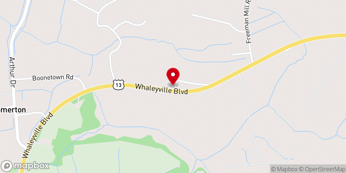 Map showing location of Palm Tree Church