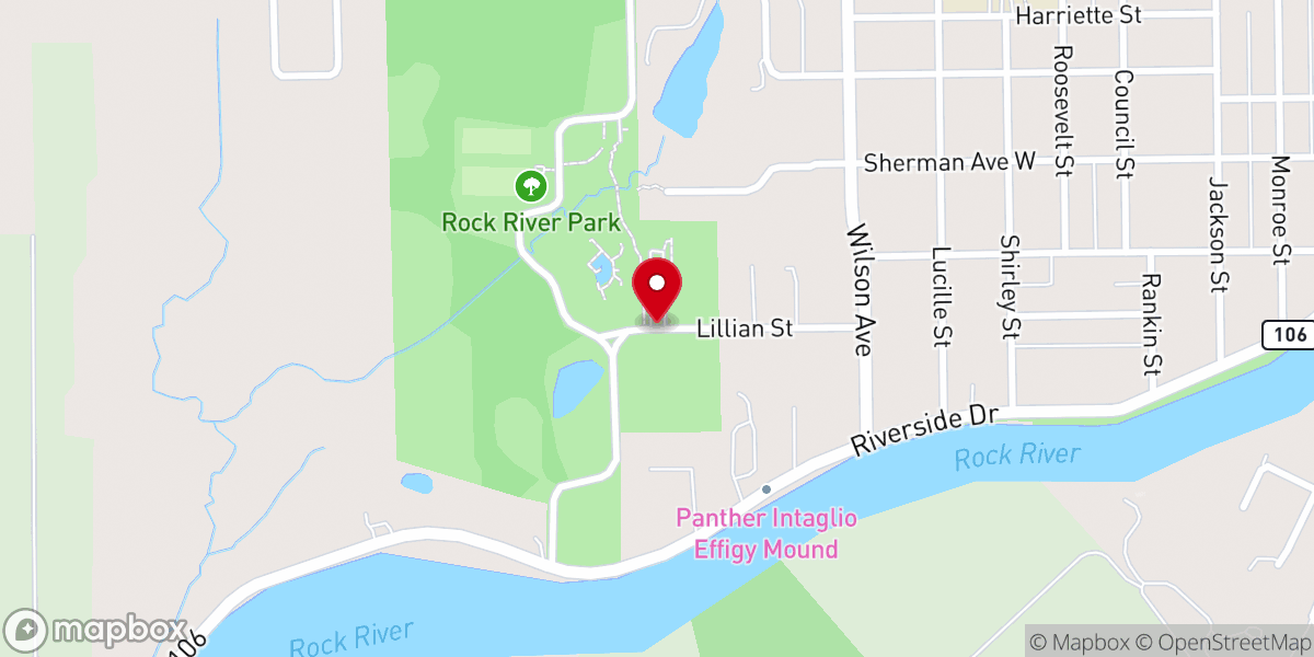 Map showing location of Fort Atkinson Family Aquatic Center