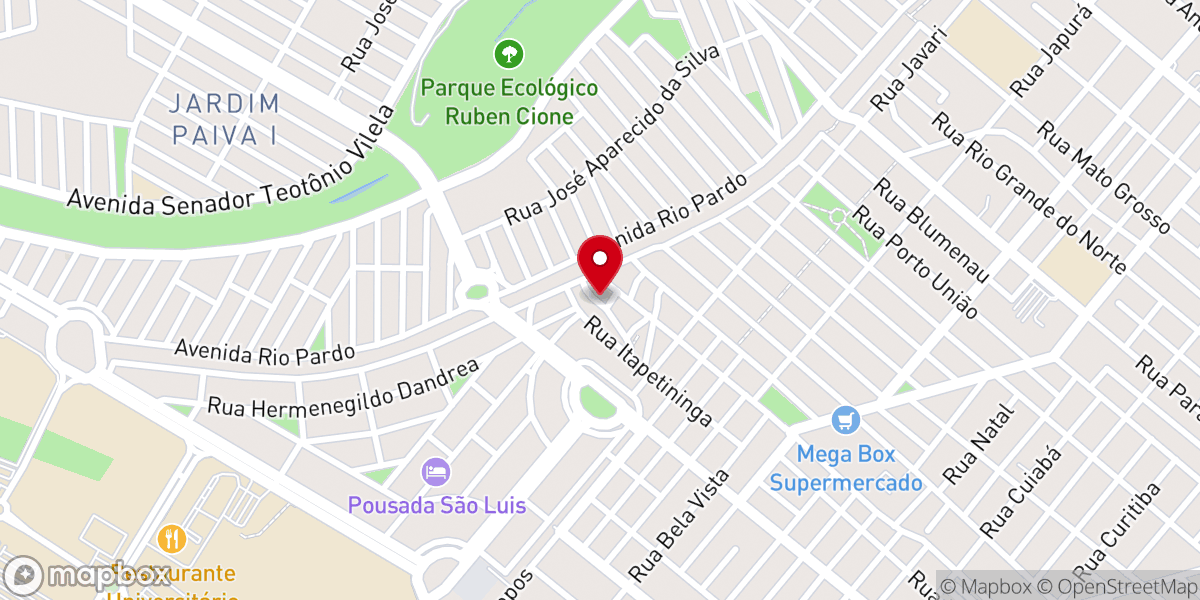 Map showing location of Assembleia de Deus Comaderj - Monte Alegre