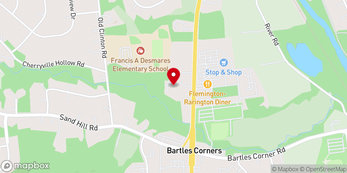 Map showing location of Gateway Church NJ - Flemington