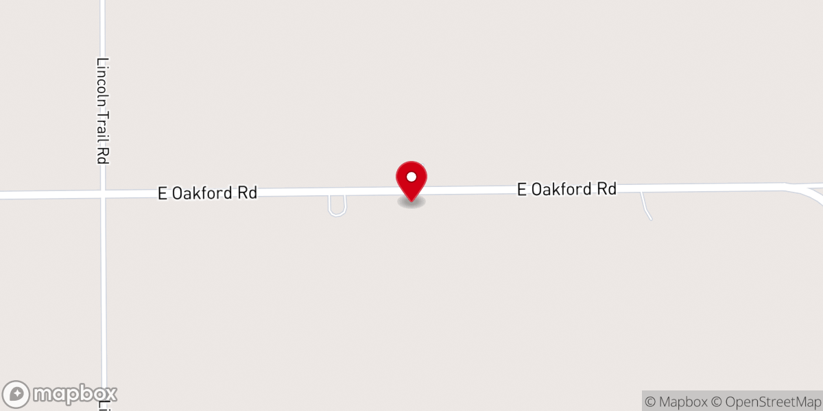 Map showing location of New Hope Baptist Church