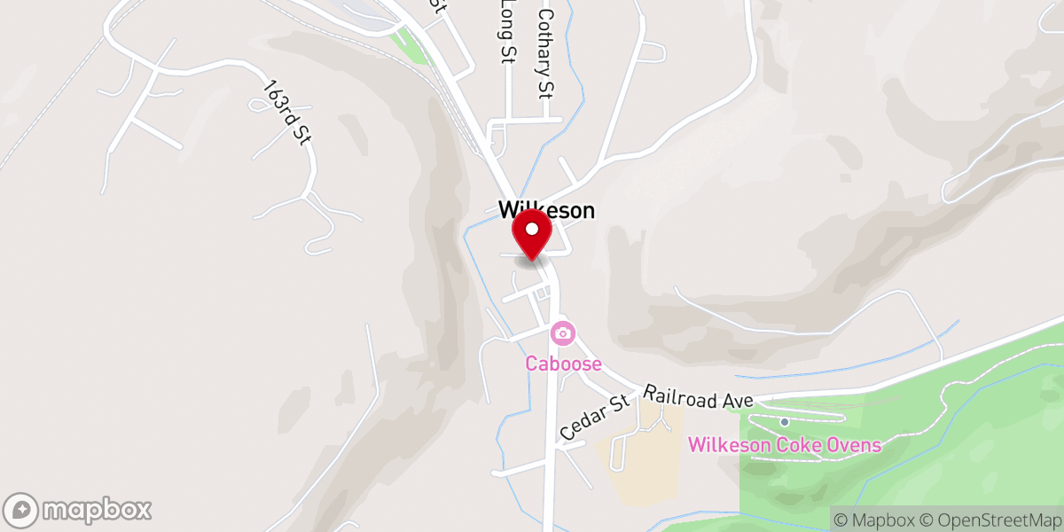 Map showing location of Wilkeson Eagles #1409