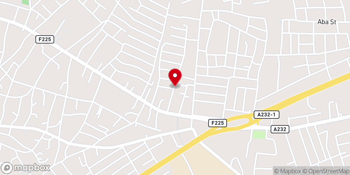 Map showing location of St. John The Baptist's Anglican Church Onitsha