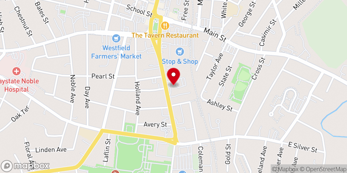 Map showing location of St. John's Lutheran Church