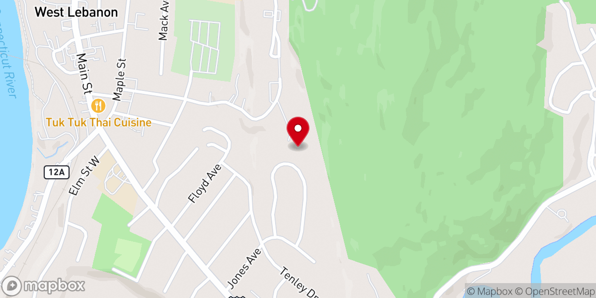 Map showing location of River Bank Church Inc