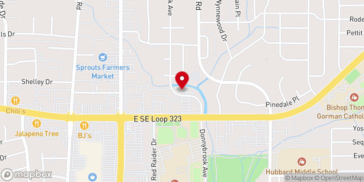 Map showing location of King's Banner Church