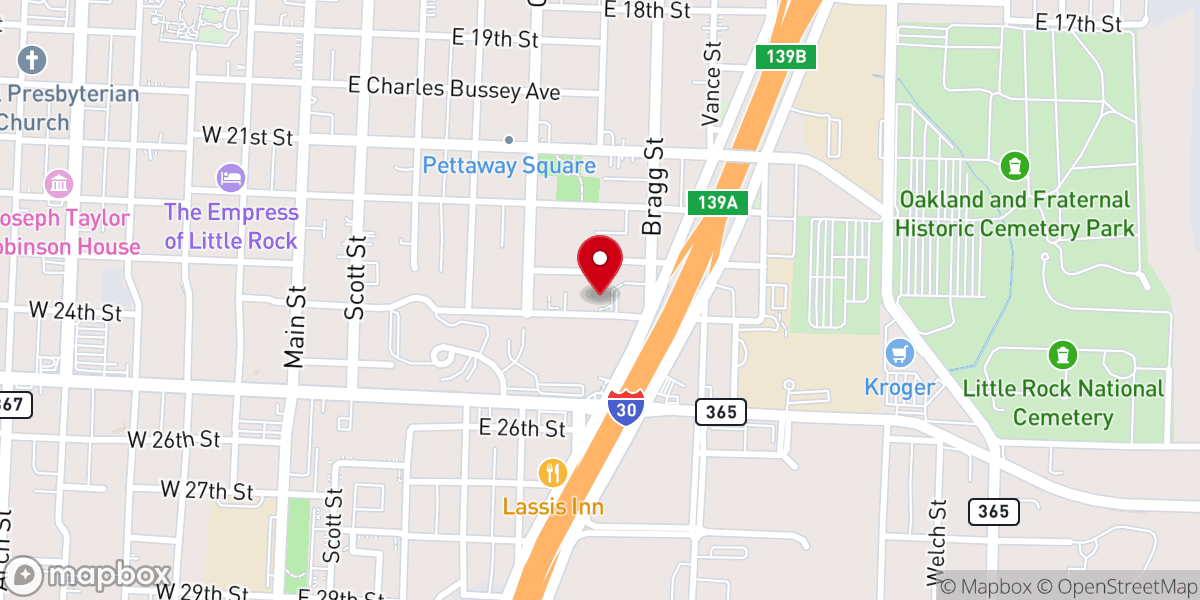 Map showing location of Greater Macedonia Missionary Baptist Church