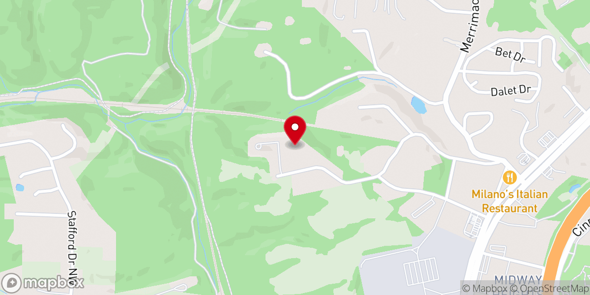 Map showing location of Midway Community Church