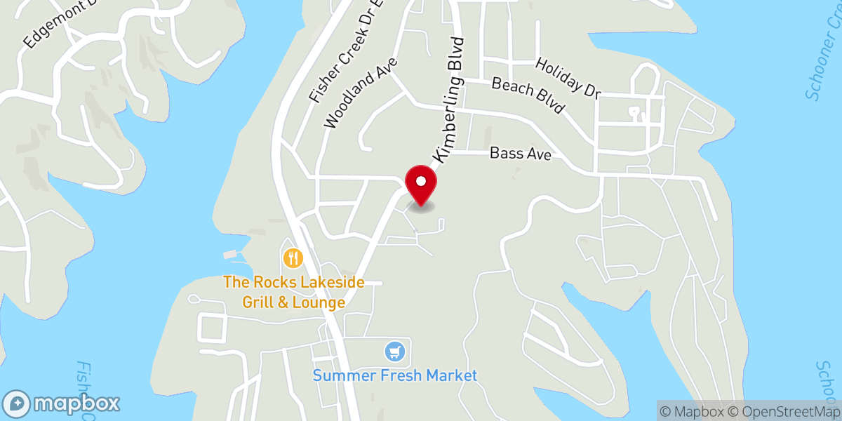 Map showing location of Our Lady of the Cove Catholic Church