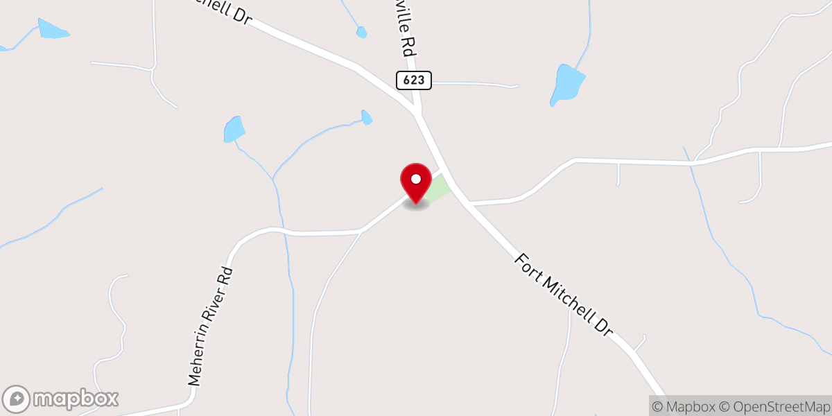 Map showing location of Mount Zion Baptist Church