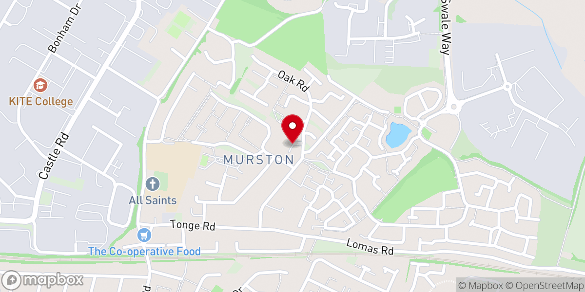 Map showing location of Trinity Chapel Thika