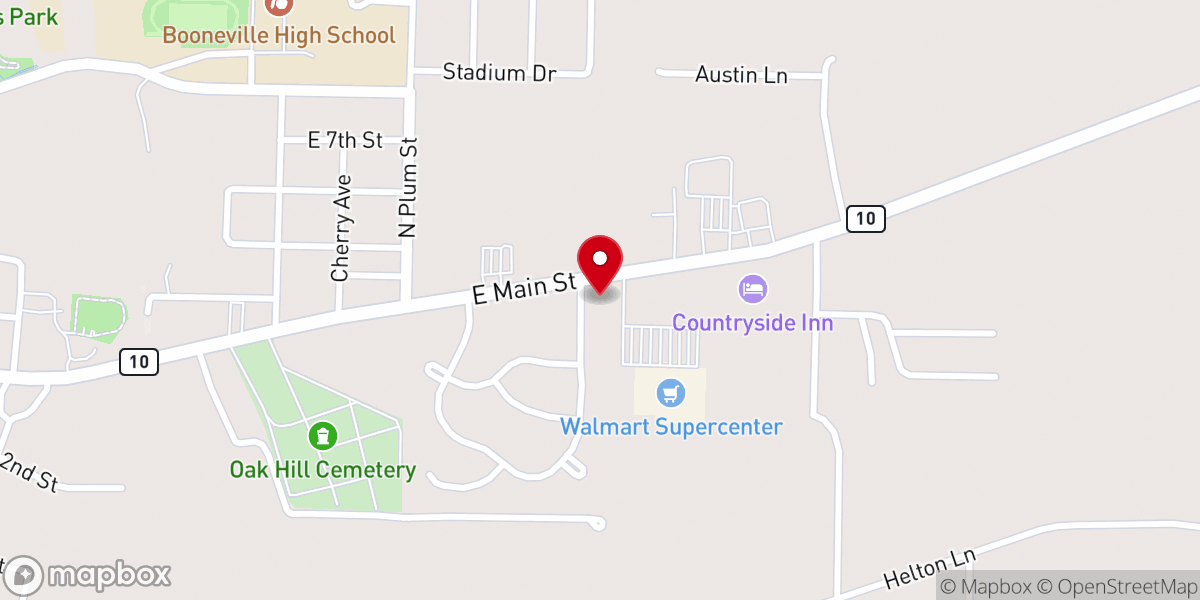 Map showing location of Eastwood Community Church