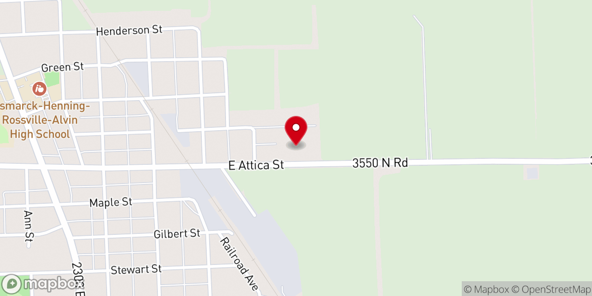 Map showing location of Rossville Church of Christ