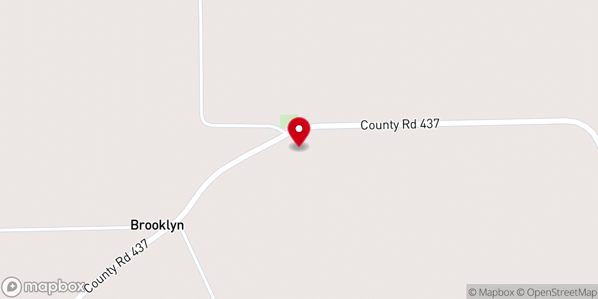 Map showing location of Brooklyn Congregational Methodist Church