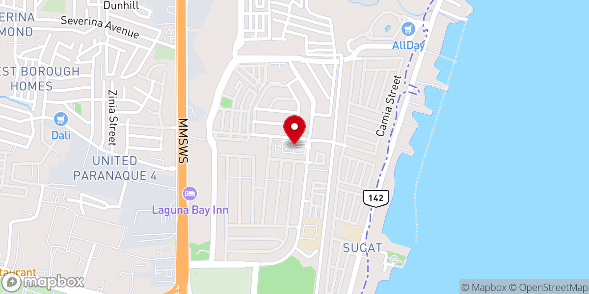 Map showing location of Our Lady of the Miraculous Medal National Shrine Parish