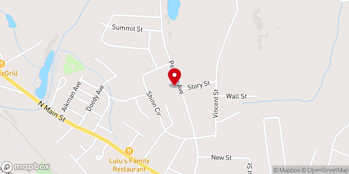 Map showing location of Norwood Church of God