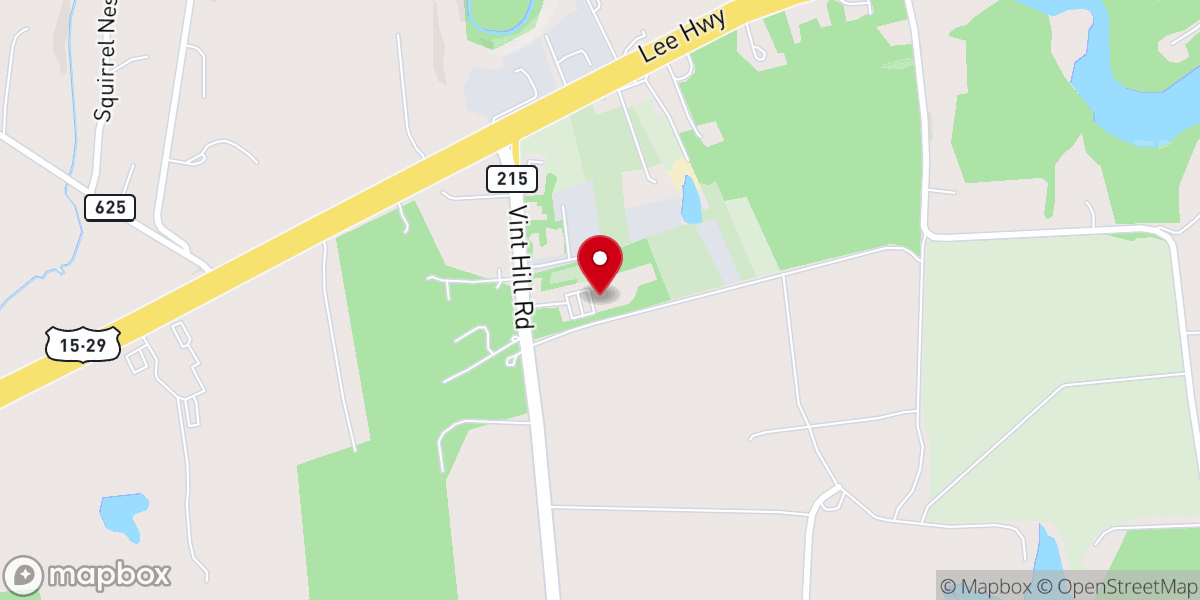 Map showing location of Community Christian Fellowship Church