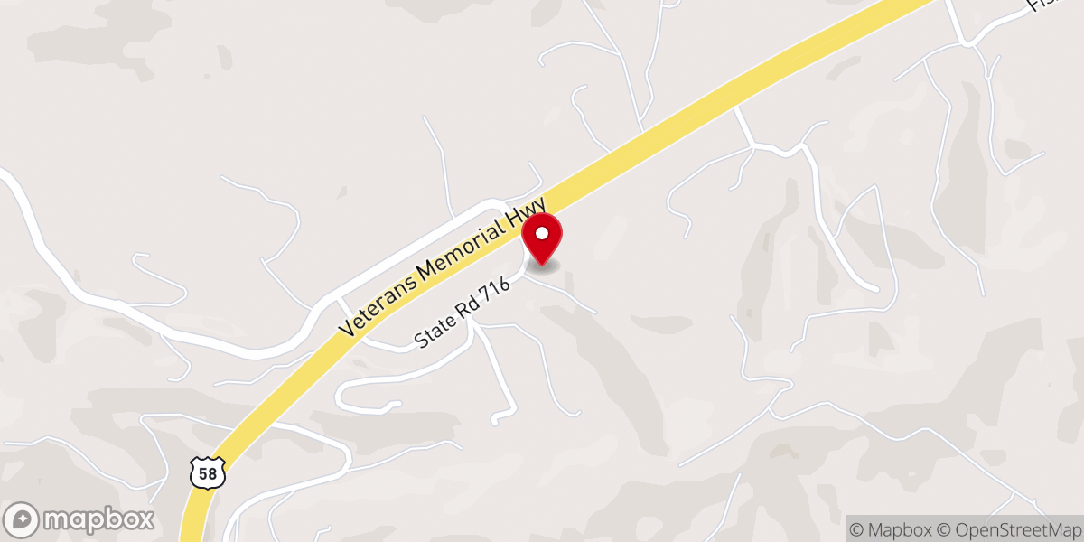 Map showing location of Holy Spirit Catholic Church, Jonesville