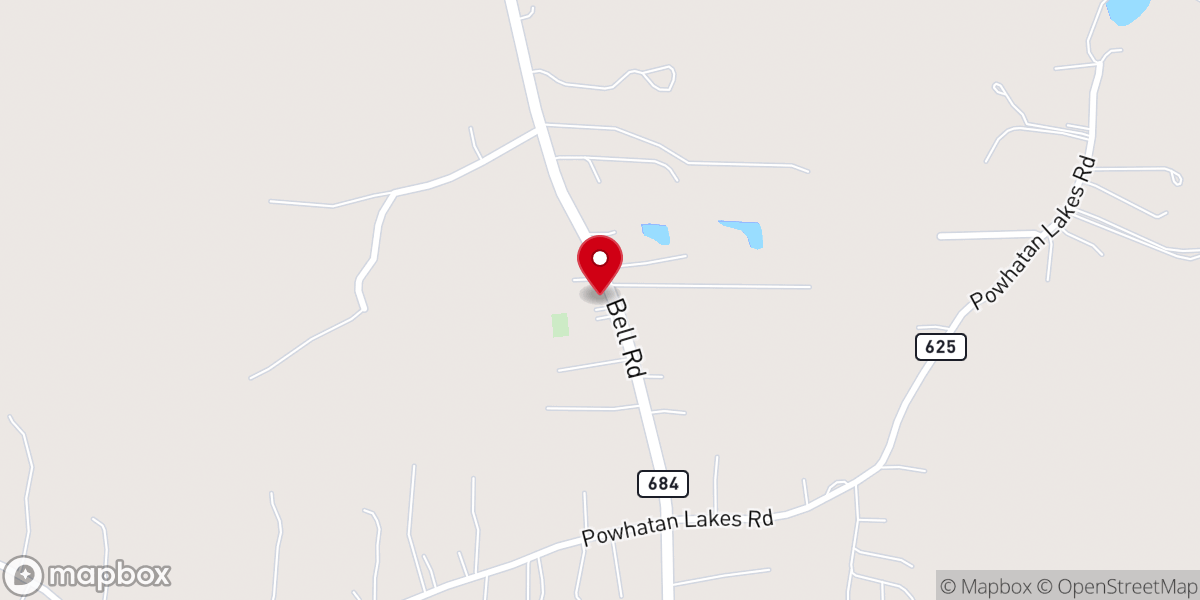 Map showing location of New Greenbriar Church