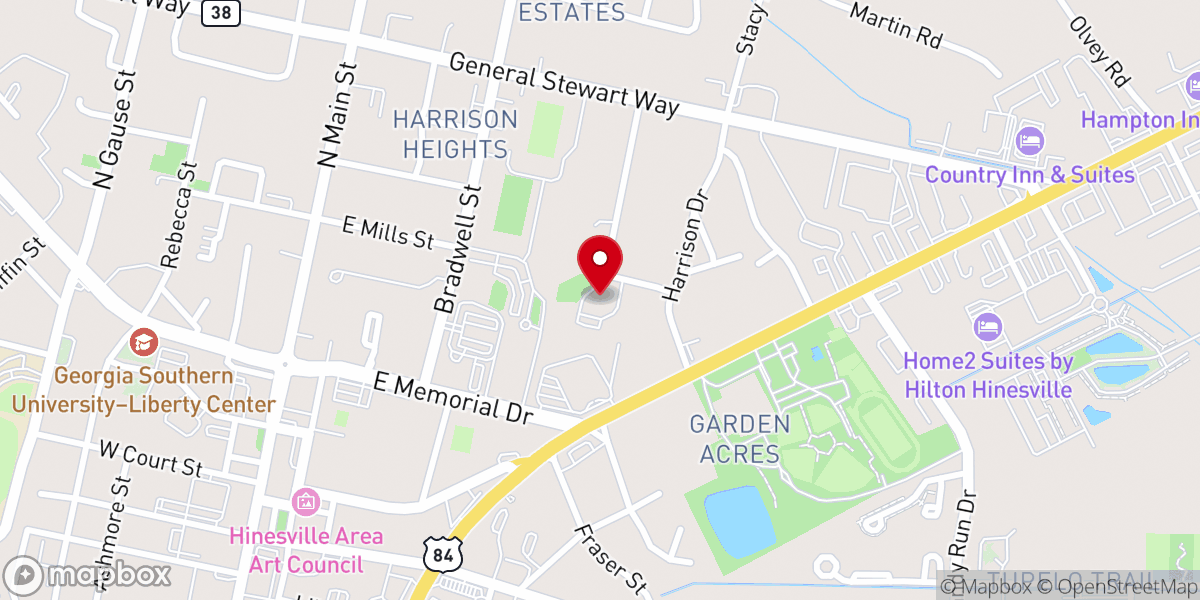 Map showing location of St Stephen Catholic Church