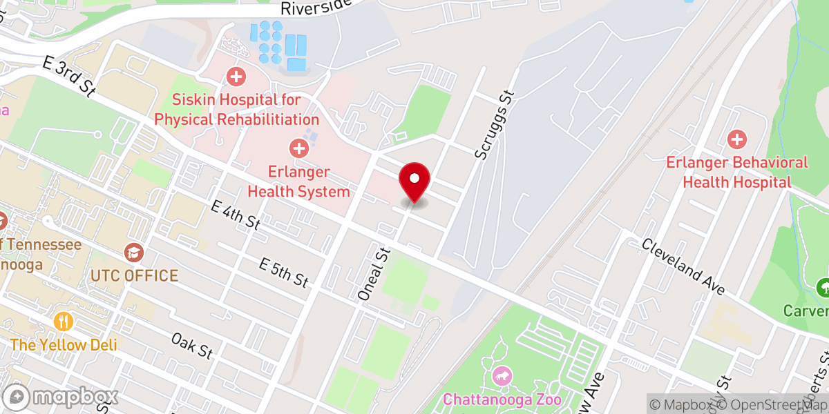 Map showing location of Gethsemane Missionary Baptist Church