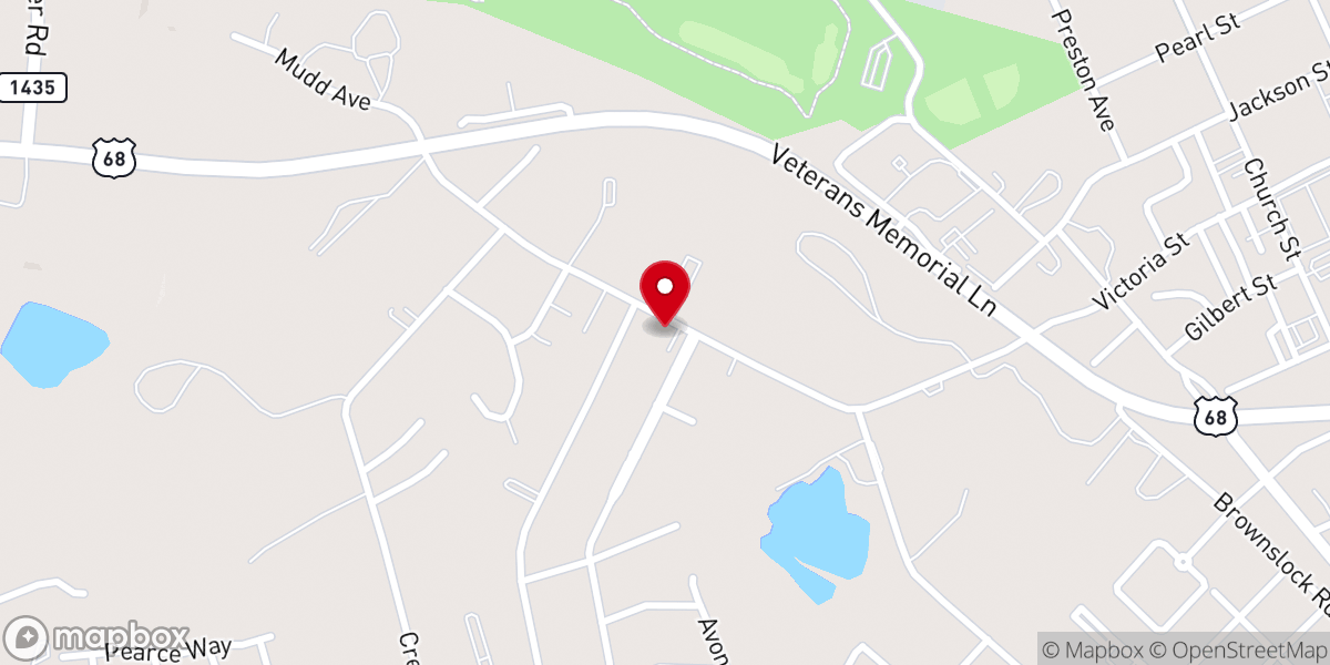 Map showing location of First Apostolic Church