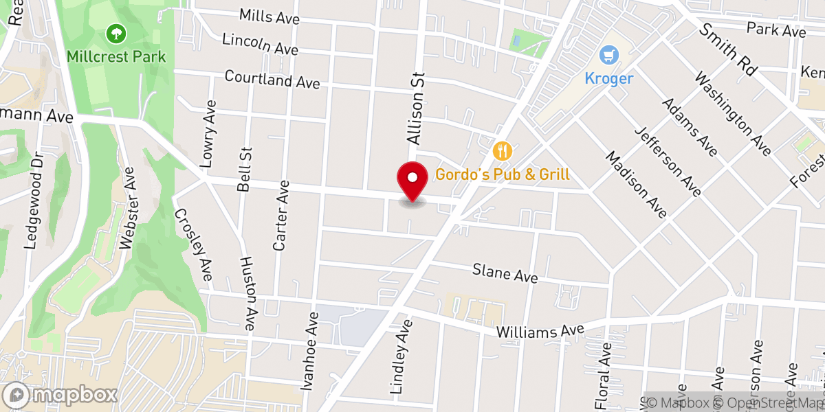 Map showing location of New Testament Baptist Church