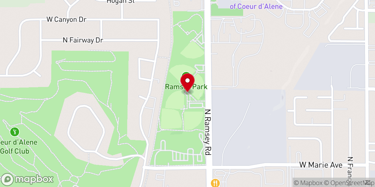 Map showing location of Ramsey Park