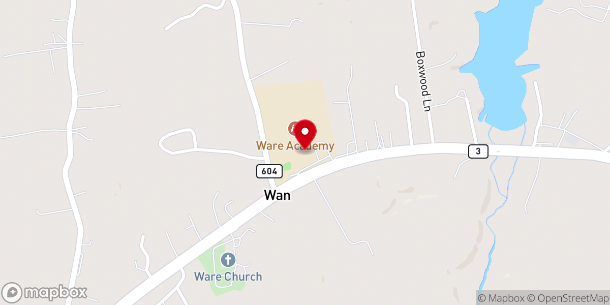 Map showing location of Calvary Chapel Gloucester
