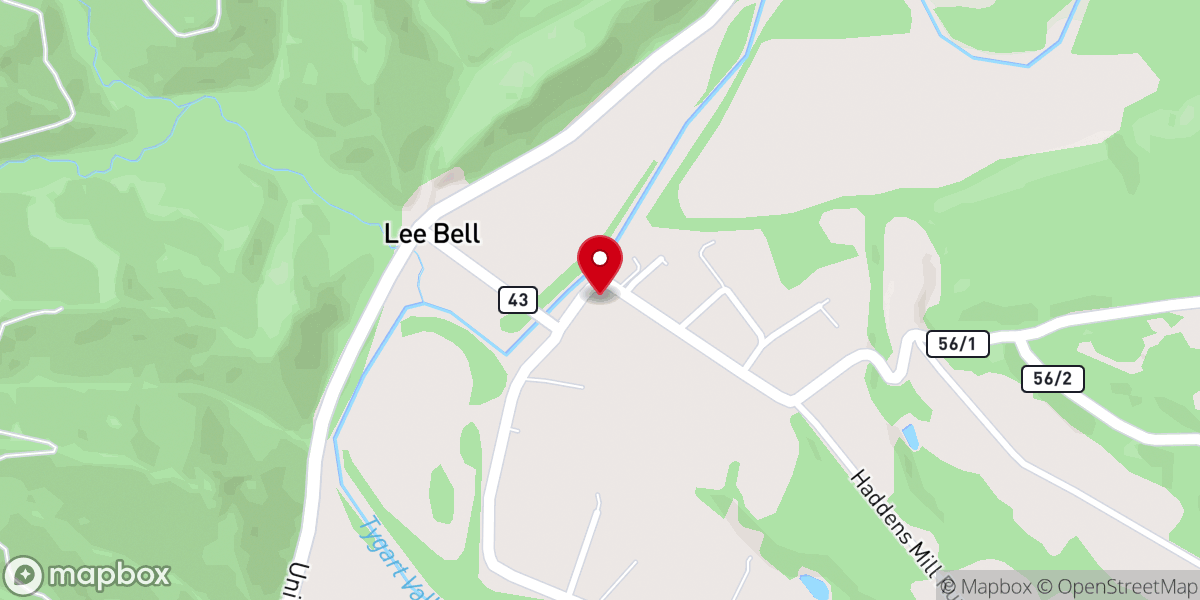 Map showing location of Valley Chapel