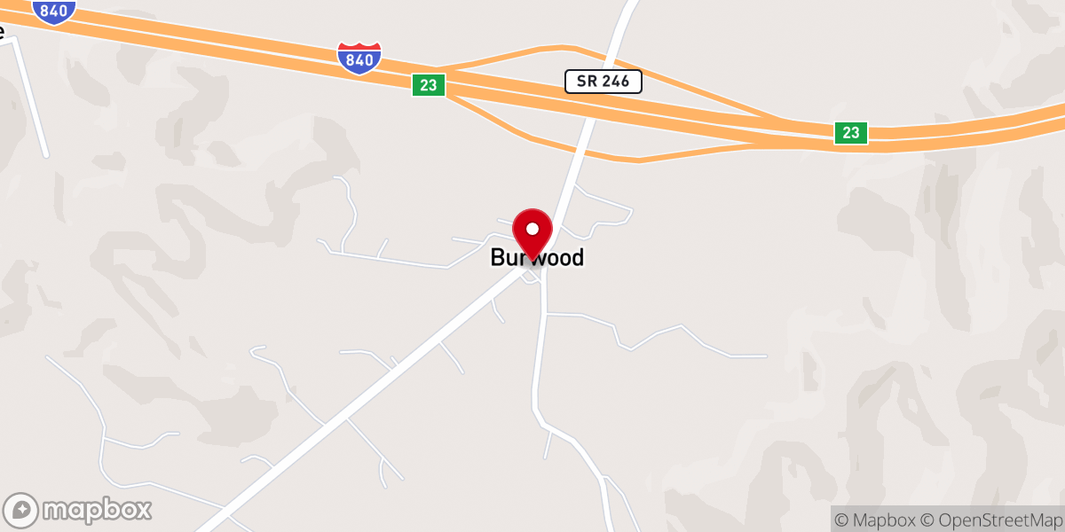 Map showing location of Huffs Market