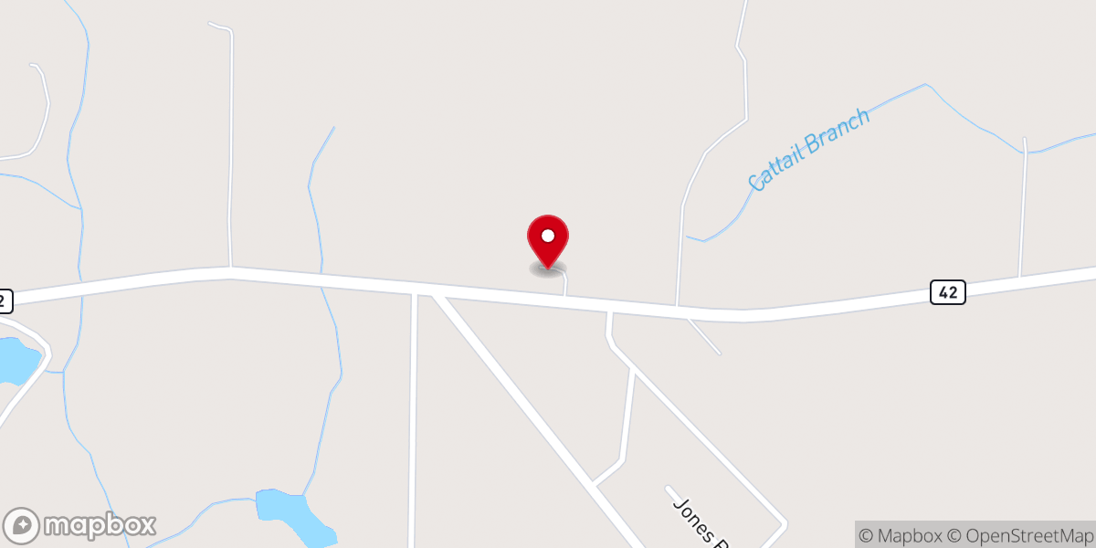 Map showing location of Harbor Light Holiness Church