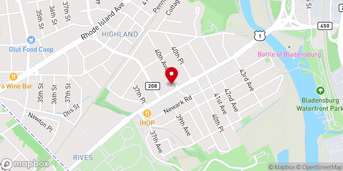 Map showing location of Celestial Church of Christ