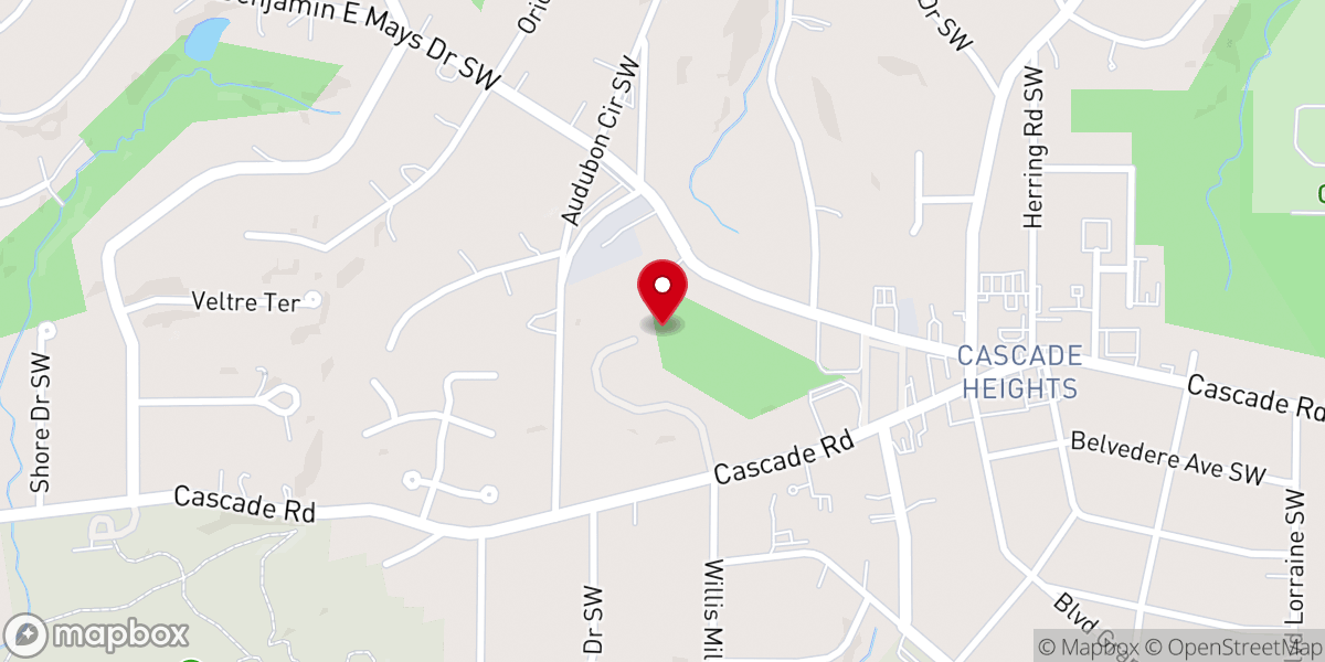 Map showing location of Concord Baptist Church of Atlanta