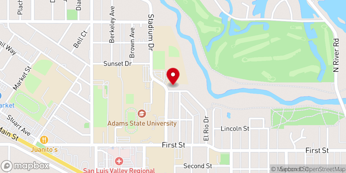 Map showing location of Trinity Lutheran Church