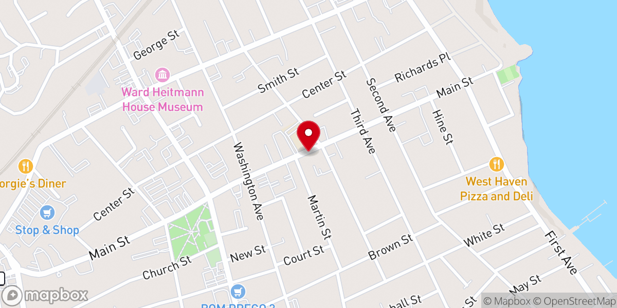 Map showing location of Korean Catholic Church