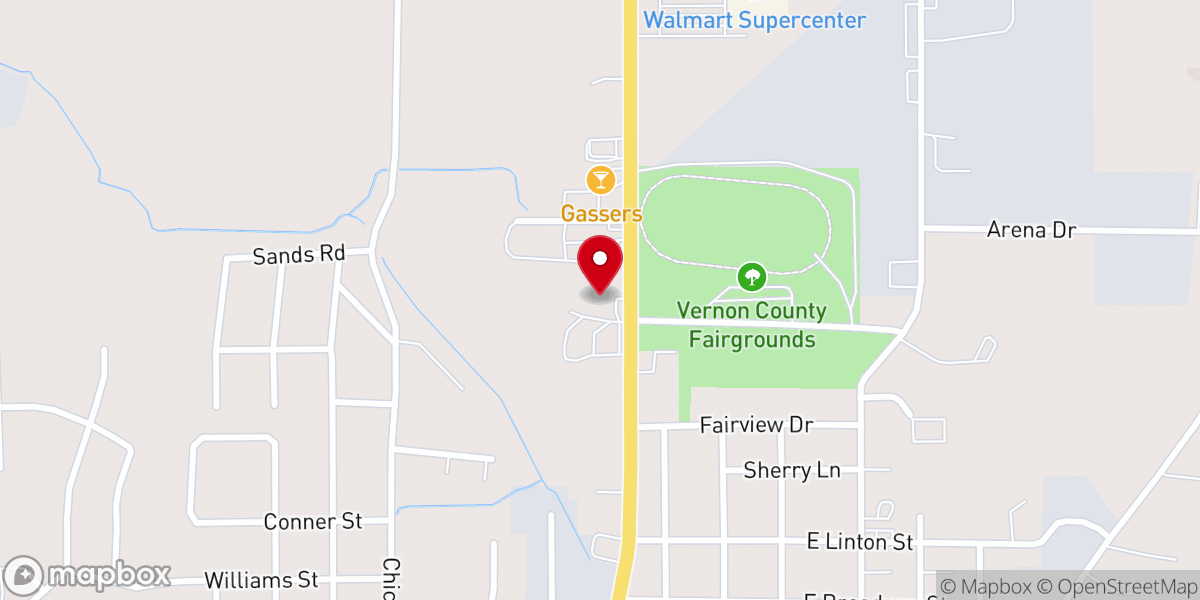 Map showing location of New Life Christian Church