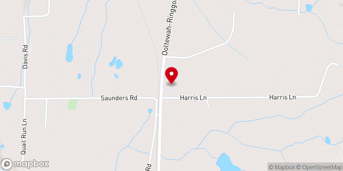 Map showing location of Pleasant Valley Church