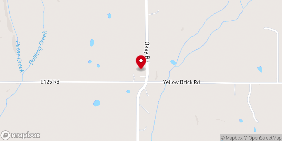 Map showing location of O K Church