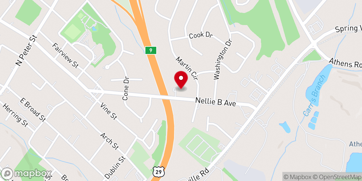 Map showing location of Athens Mt. Olive Seventh-day Adventist Church